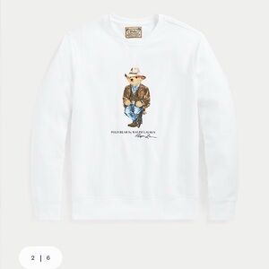 Polo by Ralph Lauren White Crewneck with Polo Bear Graphic